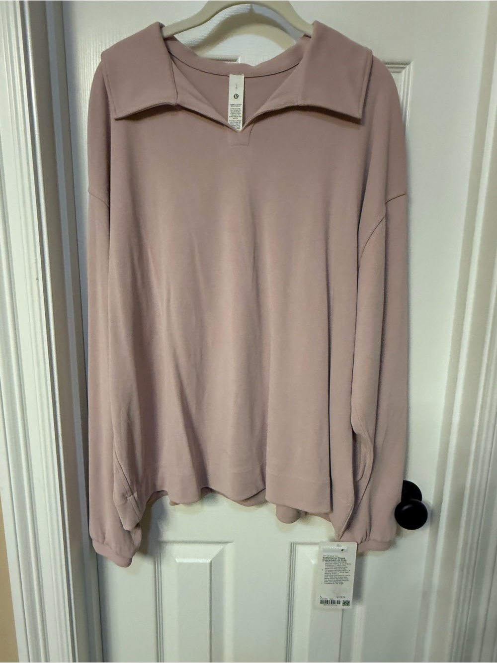 NWT Lululemon Softstreme Pique Oversized LS Polo